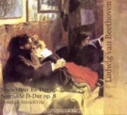 CD cover depicting a classical painting of musicians, Beethoven text.