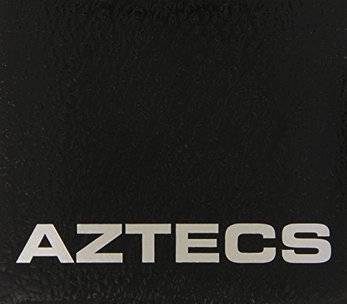 Black CD case with the word “AZTECS” in silver lettering.