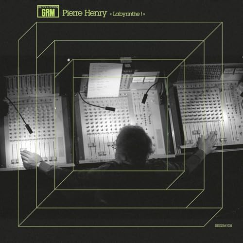 Black and white album cover featuring a man at a mixing console.