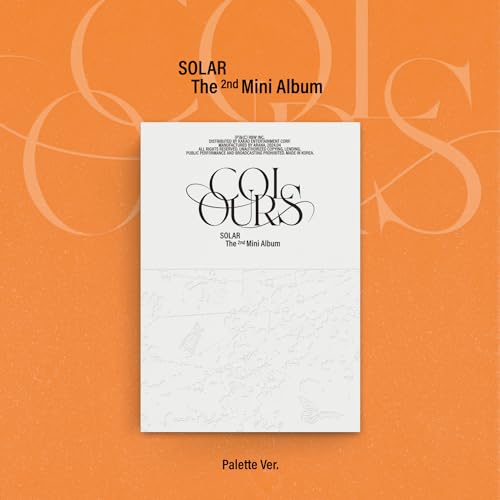 White album cover with black text: "COLOURS" by SOLAR, "Palette Ver." below.
