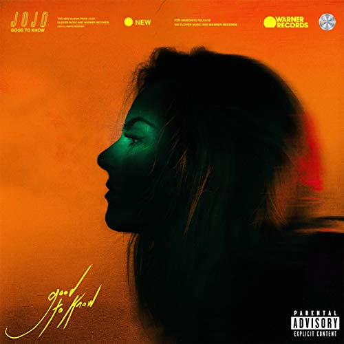 CD cover for JoJo’s “good to know” featuring a silhouetted woman’s profile.