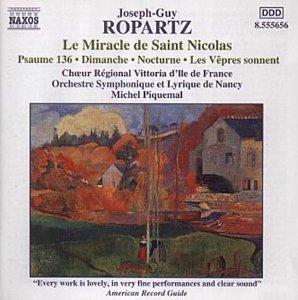 CD cover for Ropartz choral music with a landscape painting.