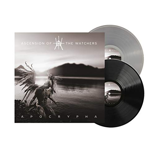 Vinyl record of "Ascension Of The Watchers - Apocrypha" with winged figure artwork.
