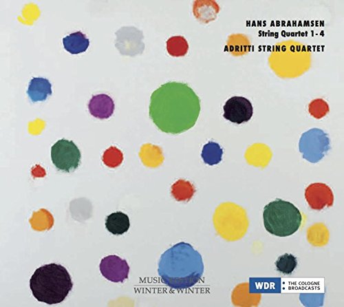 CD cover with colorful abstract paint splatters and text details.