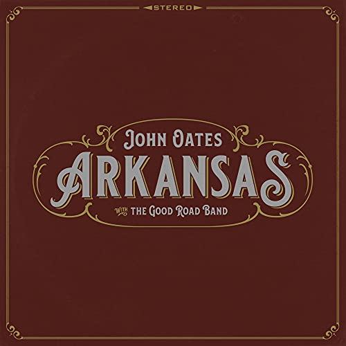 CD cover for John Oates’ “Arkansas” with ornate gold lettering.