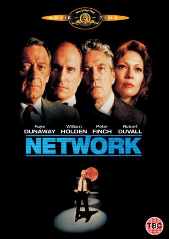 DVD case for the film *Network*, featuring a dark, textured design.