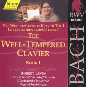 CD cover for Robert Levin’s Bach: The Well-Tempered Clavier, Book I.