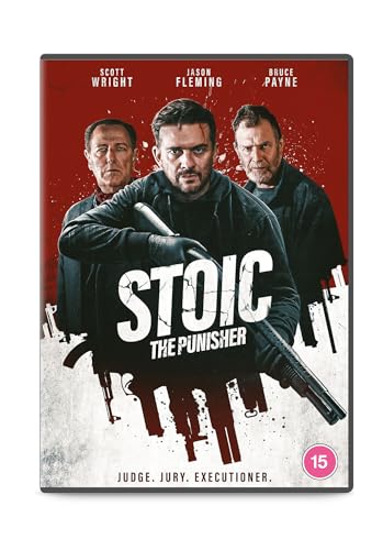 DVD cover for "The Stoic" featuring three men and a gun.
