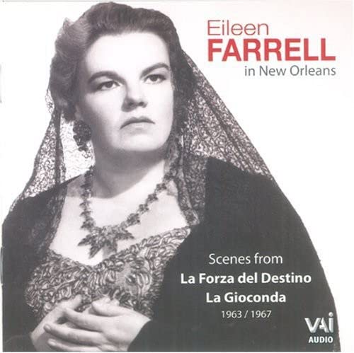 CD cover featuring Eileen Farrell in a lace shawl, portrait view.
