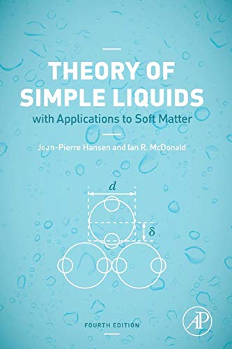 Book cover: "Theory of Simple Liquids" with diagrams of circles and lines.