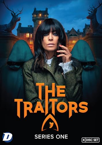 DVD cover for "The Traitors" featuring a woman and castle backdrop.