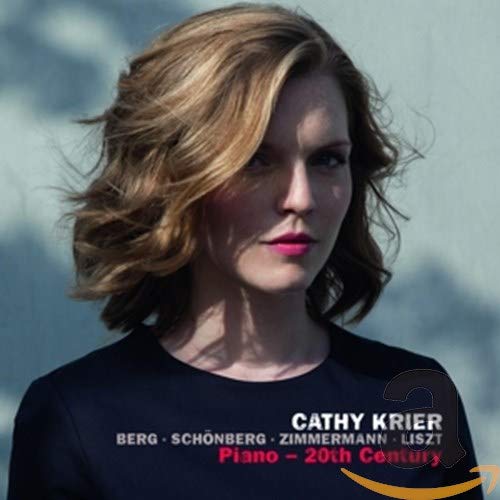 CD cover featuring pianist Cathy Krier, with composers’ names listed.