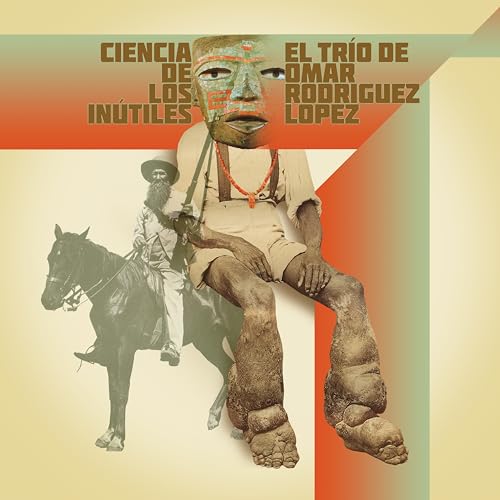 Album cover: collage of figures, horse, and geometric shapes in muted tones.