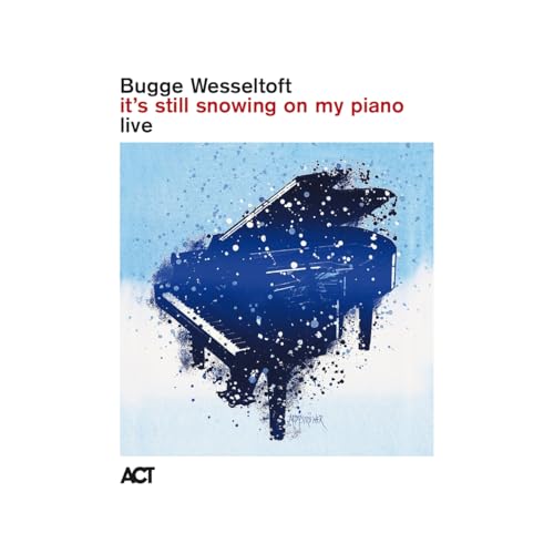 CD cover: a dark piano with white speckles, suggesting snow.