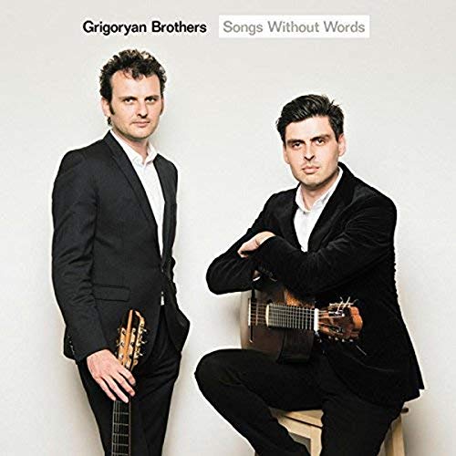 CD cover featuring two men with a guitar, Grigoryan Brothers.