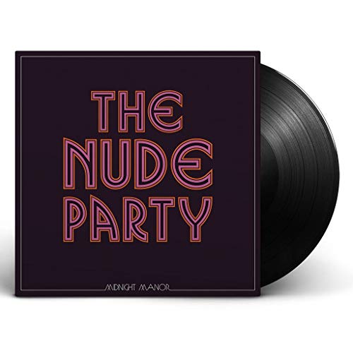 Vinyl record for The Nude Party’s “Midnight Manor” album, with cover art.