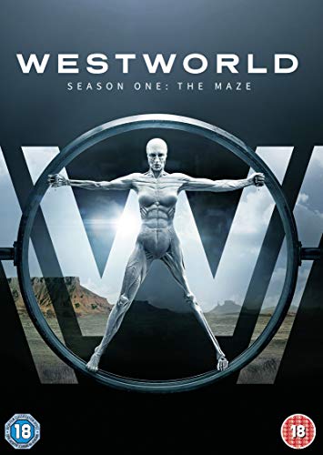 Westworld Season One DVD cover featuring a robotic figure in a circle.