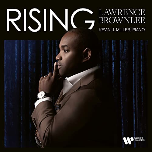 CD cover featuring Lawrence Brownlee in a suit, with blue background.