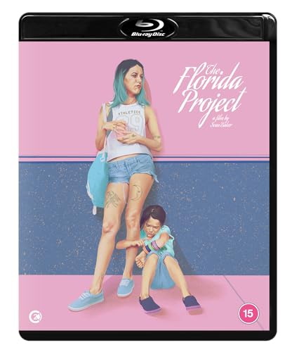 Blu-ray case with woman and child sitting on pink and blue background.