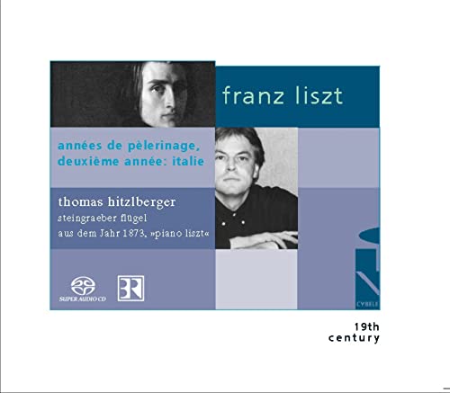 CD cover featuring portraits of Franz Liszt and Thomas Hitzlberger.