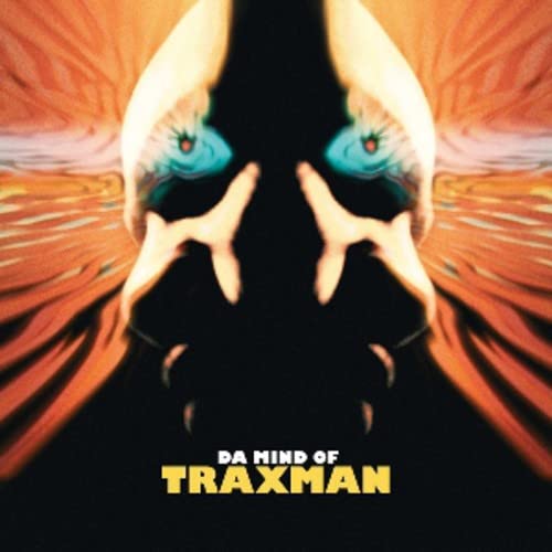 CD cover for Traxman’s “Da Mind Of Traxman” featuring abstract face art.