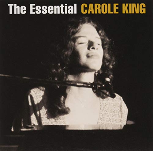 Carole King album cover: a portrait of the singer at a piano.