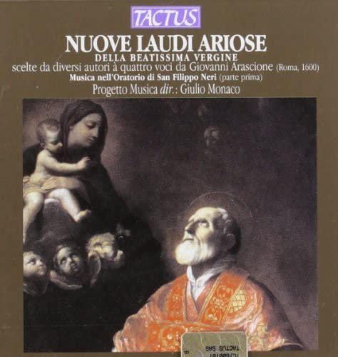 CD cover: Renaissance painting of Madonna and child with religious figures.