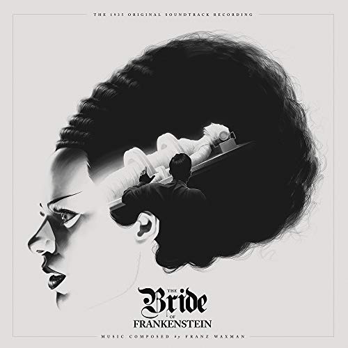 Bride of Frankenstein vinyl record cover with iconic monster imagery.