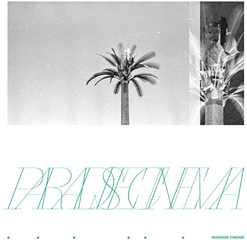 CD cover with a palm tree image and teal text reading "Paradise Cinema".