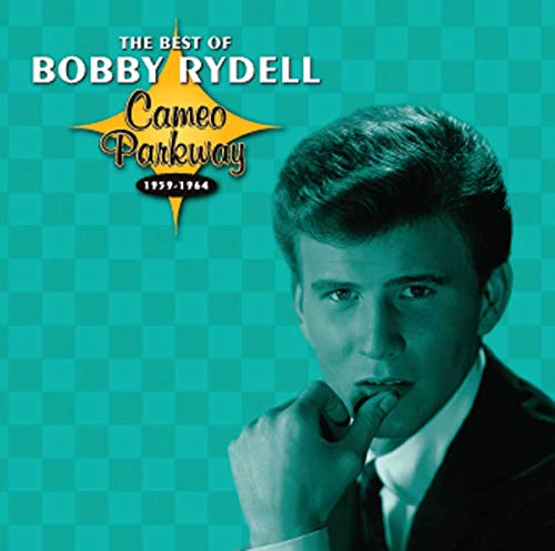 Bobby Rydell portrait album cover with teal and yellow checkered background.