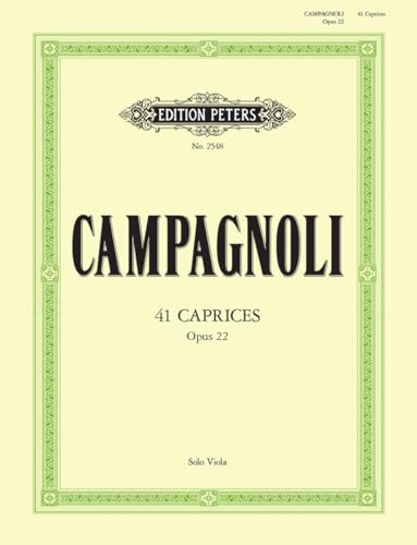 41 Caprices Op.22 for Solo Viola