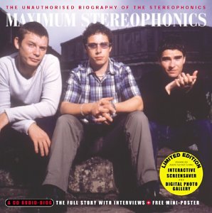 CD cover featuring three men, band Stereophonics, with text details.