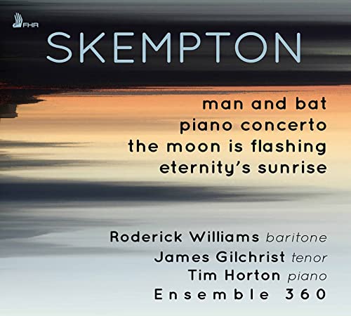 CD cover for “Skempton” featuring abstract water and text listing performers.