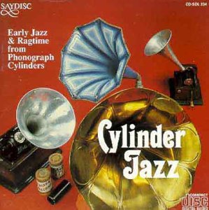CD cover for “Cylinder Jazz 1913-1927” featuring antique phonographs.