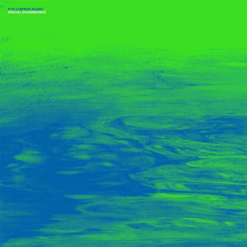 Album cover: abstract green and blue textured waves, text at top.
