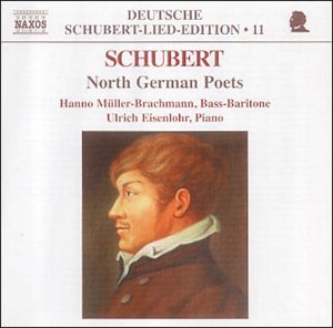 CD cover featuring a portrait of Franz Schubert and text details.