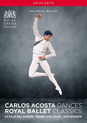 DVD cover featuring Carlos Acosta in a ballet pose, wearing white.