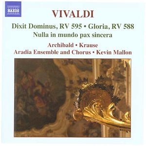 CDSCD cover for Vivaldi's Sacred Music featuring a gold ornate architectural detail.