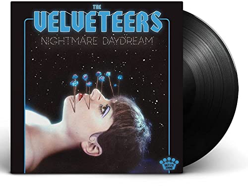 Vinyl record cover showing a woman with blue flowers growing from her face.
