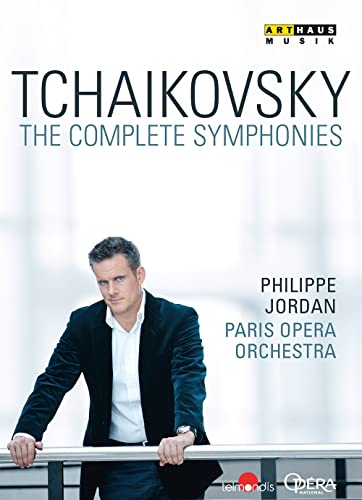 DVD cover for Tchaikovsky symphonies featuring conductor Philippe Jordan.