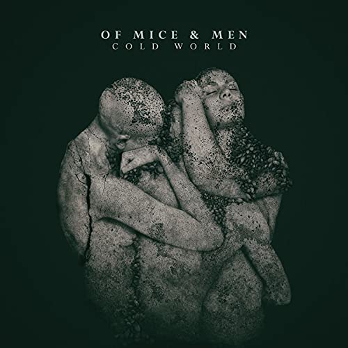 Album cover for Of Mice & Men’s “Cold World,” showing two embracing figures.