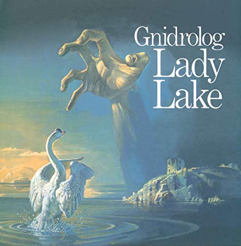 Album cover: swan on a lake, with a large hand and castle.