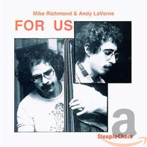 CD cover featuring two musicians with an upright bass, black and white.