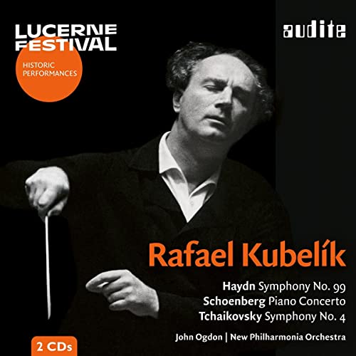 Black CD case featuring portrait of conductor Rafael Kubelik.