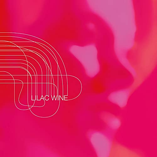 Helen Merrill’s “Lilac Wine” vinyl album cover, abstract pink and white design.