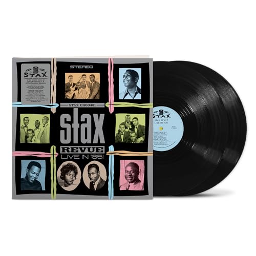 Stax Revue: Live In '65 vinyl record with album cover featuring portraits.