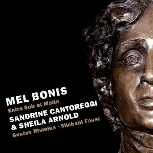 Bronze bust of a woman with album title "Mel Bonis" overlaid.