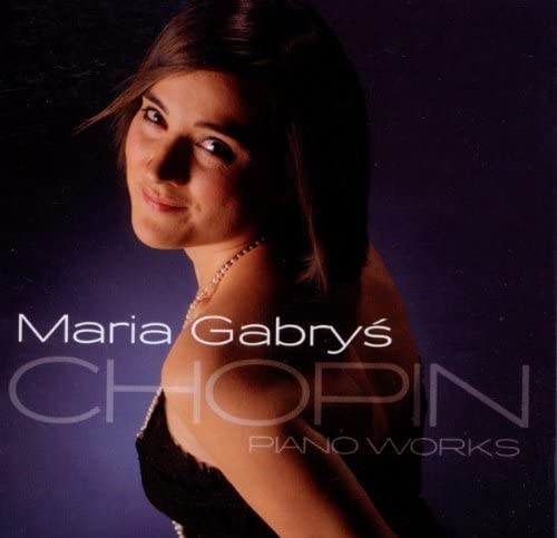CD cover featuring pianist Maria Gabrys and the word "CHOPIN".