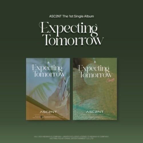 Album cover for Asc2nt’s “Expecting Tomorrow” featuring two blurred images.
