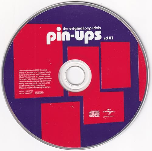 Purple and red "Pin-Ups" CD with a central transparent hub.